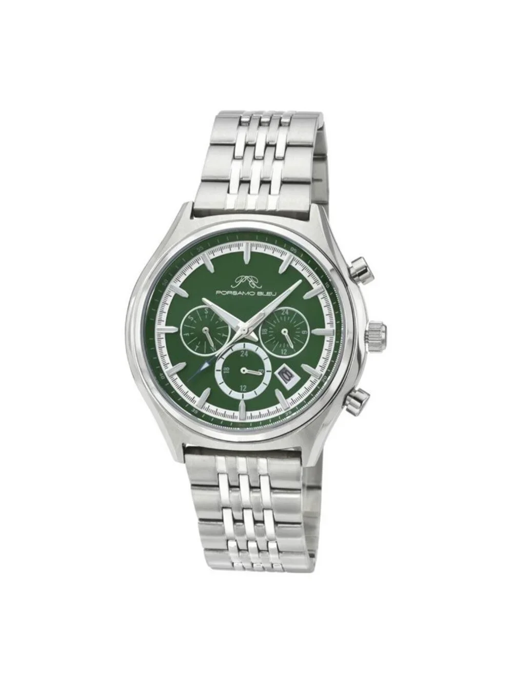 NWT Porsamo Bleu Charlie Silver-tone Dial Men's Watch